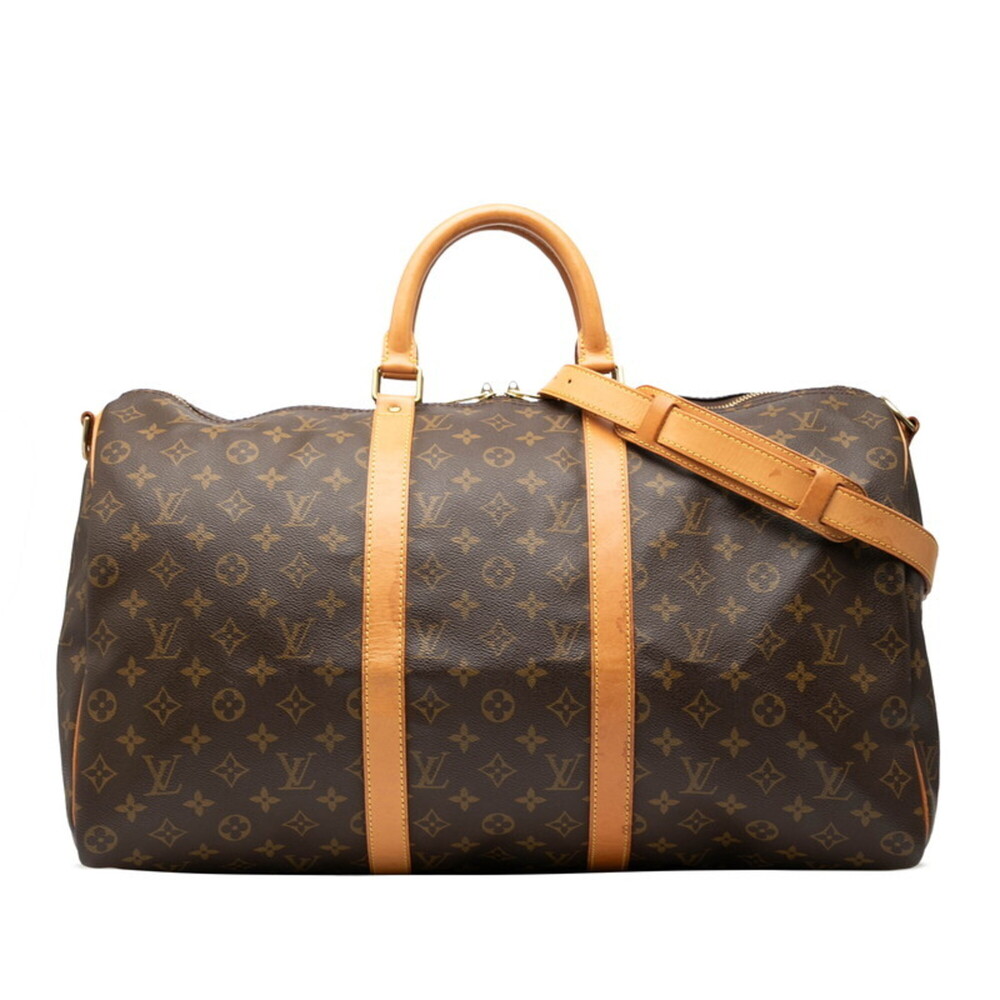 LOUIS VUITTON Authentic Brown Monogram Leather Shoulder Bag - Picture 1 of 6